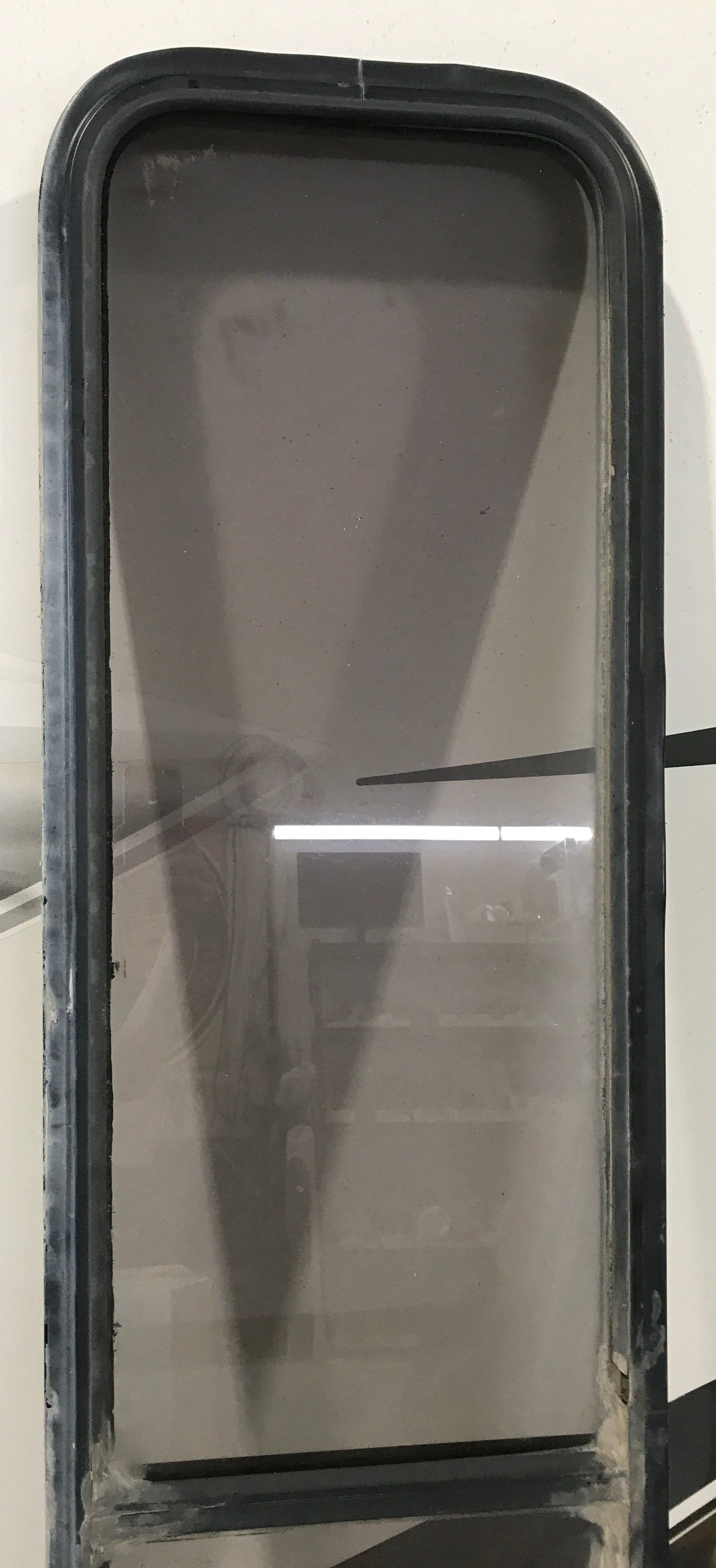 Used Black Radius Non Opening Window : 72 1/2