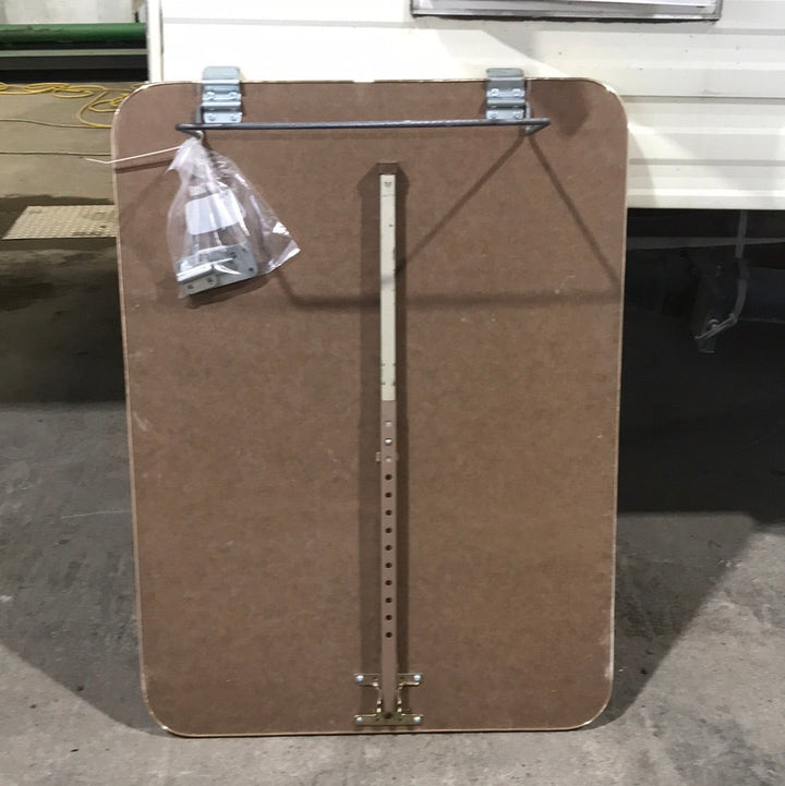 USED RV Table Top with leg 26 1/2" x 36" x 3/4" - Young Farts RV Parts