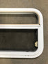 Used White Radius Opening Window : 23 1/2" W x 17 1/2" H x 1 1/2" D