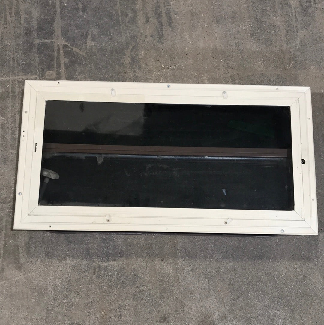 Used Brown Radius Dual Pane-Storm Window : 29 1/4