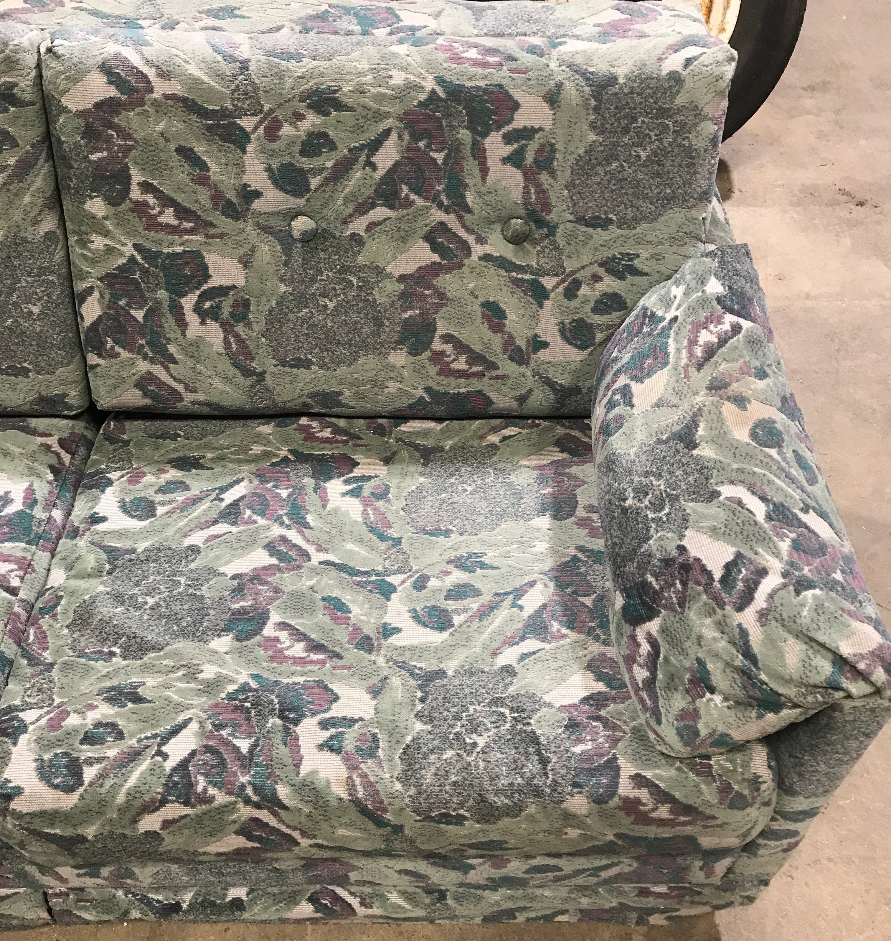 Used RV Hide-A-Bed Sofa 64” W x 34" D x 30" H