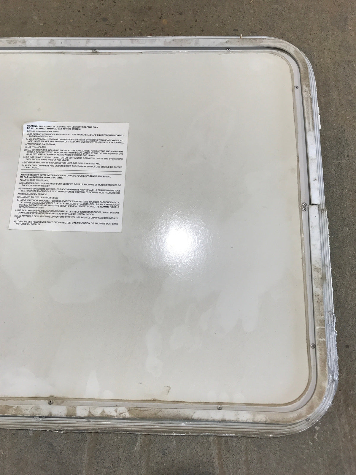 Used Radius Cornered Propane/Cargo Door 29 3/4