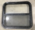 Used Black Radius Opening Window : 23 1/2" W X 21 1/4" H X 2" D