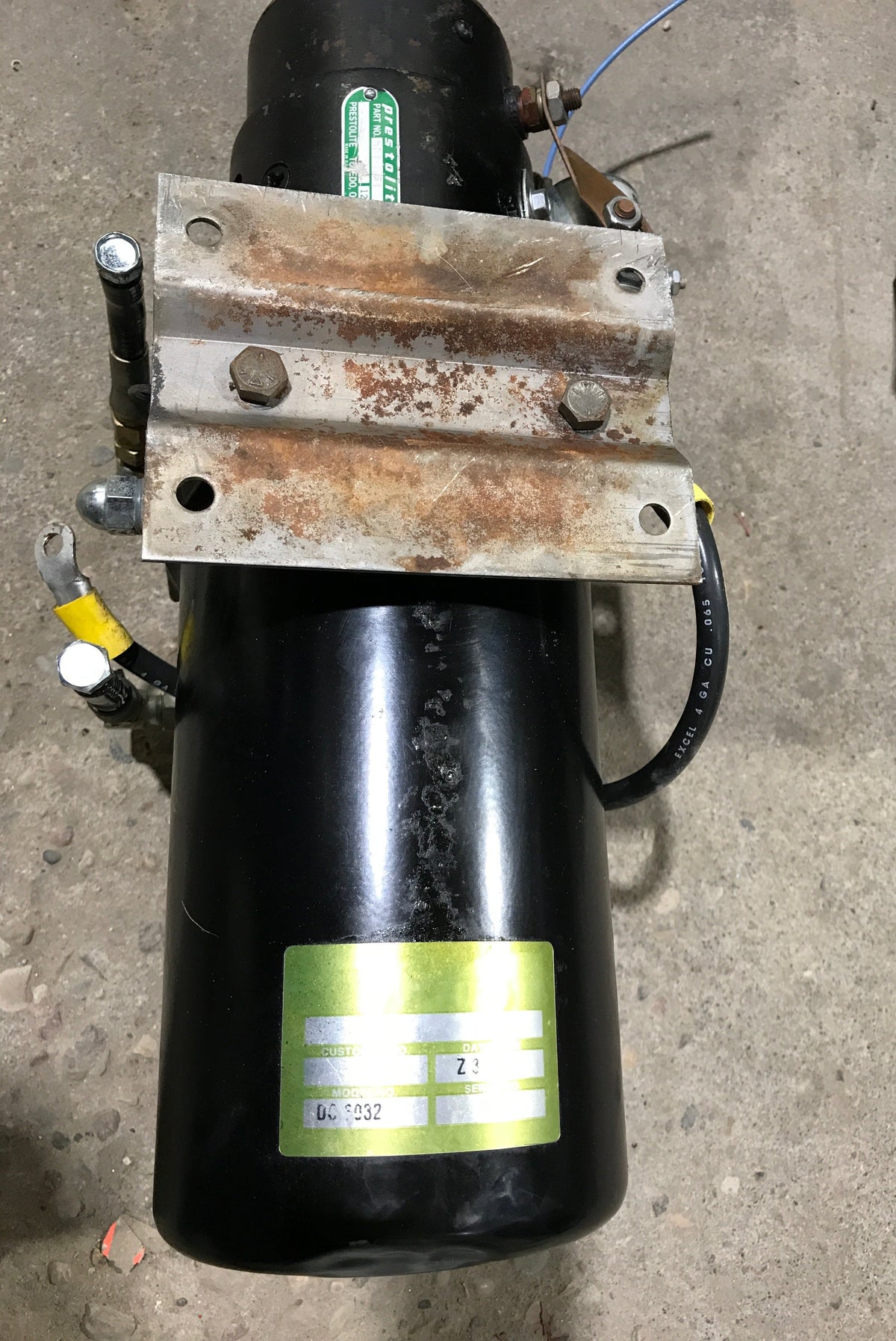 Used PRESTOLITE RV Slide Out Hydraulic Pump/Motor/Tank Assembly