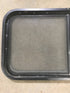 Used Slanted Black Radius Opening Window : 41 3/4" W x 17 1/2" H x 1 7/8" D - Young Farts RV Parts