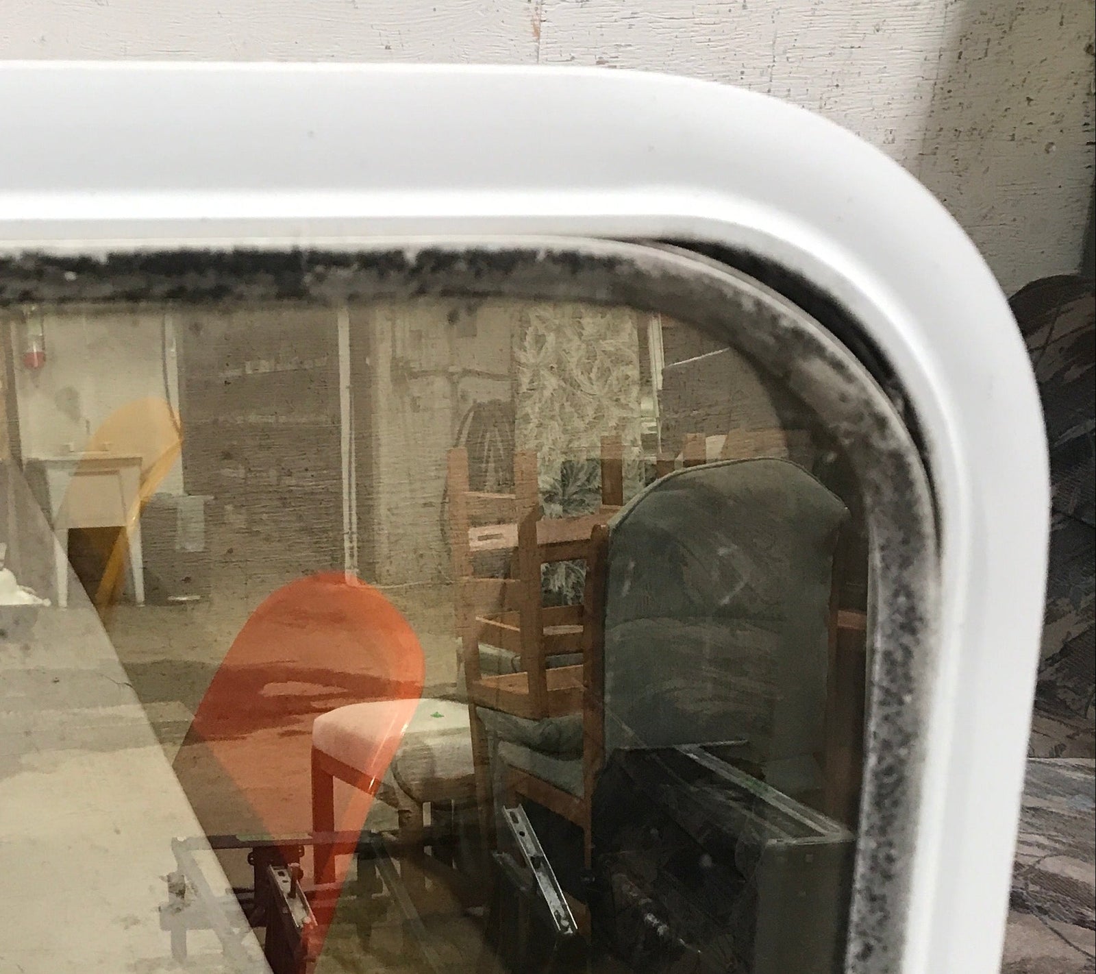 Used White Radius Opening Window : 45 1/2