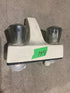 Used 4" Bathroom Faucet, Off White, Smoked Knobs