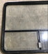 Used Black Radius Opening Window : 48 1/4" W x 35 3/4" H x 1 7/8" D