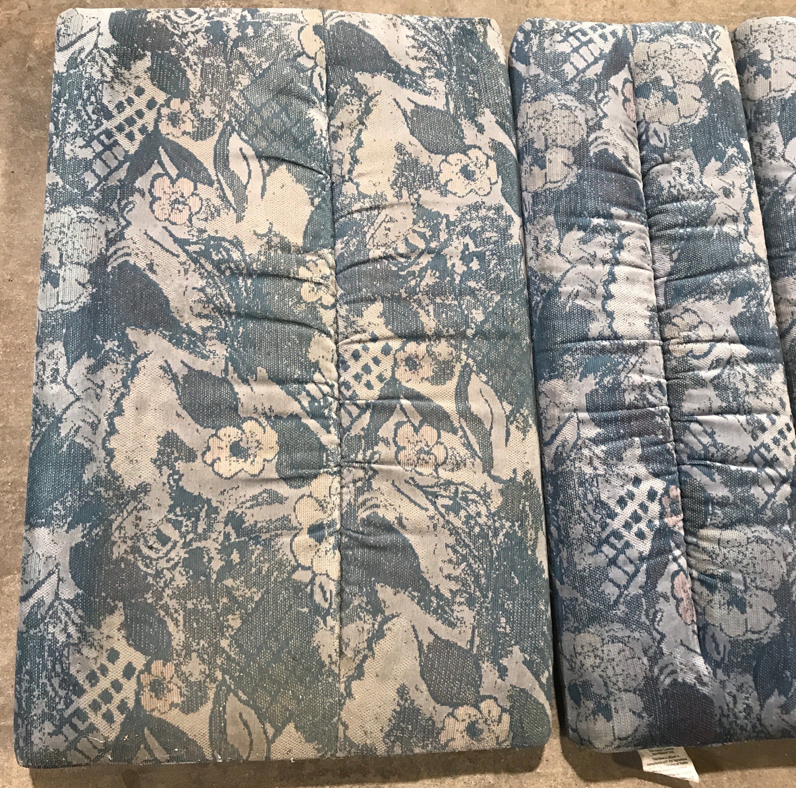 Used Dinette Cushion Set- 4 piece - 2 @ 38" x 24" x 4" D, 2 @ 38" x 13" x 4" D