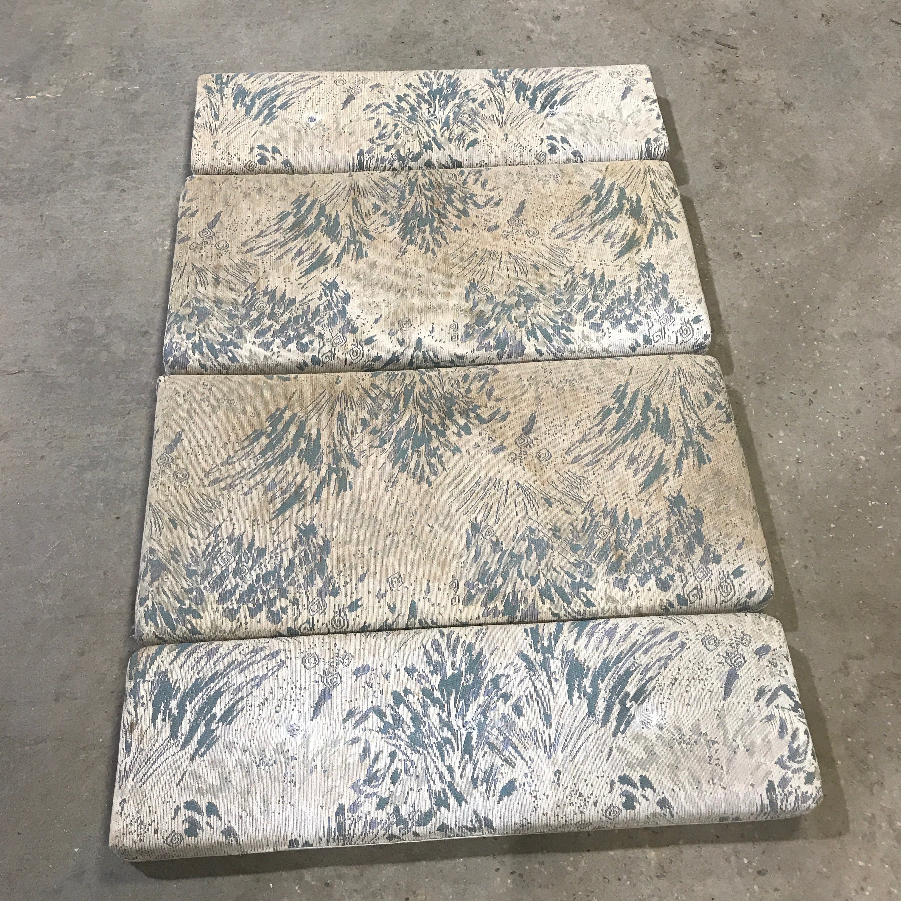 Used Dinette Cushion Set- 4 piece - 2 @ 44" x 20" x 4" D, 2 @ 44" x 13" x 4" D