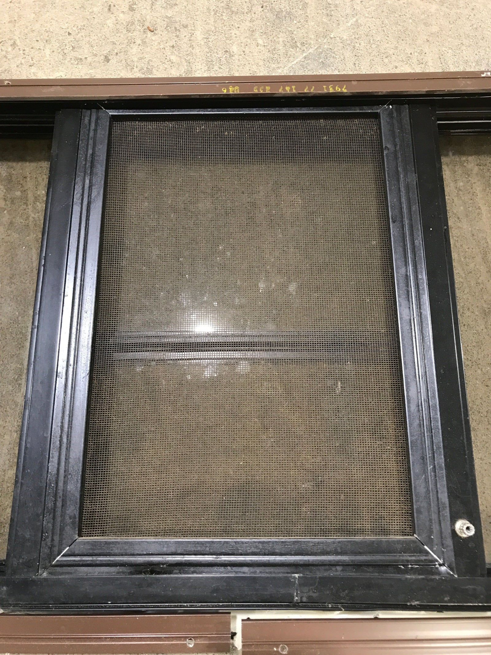 Used Black Radius Opening Window : 24 3/4