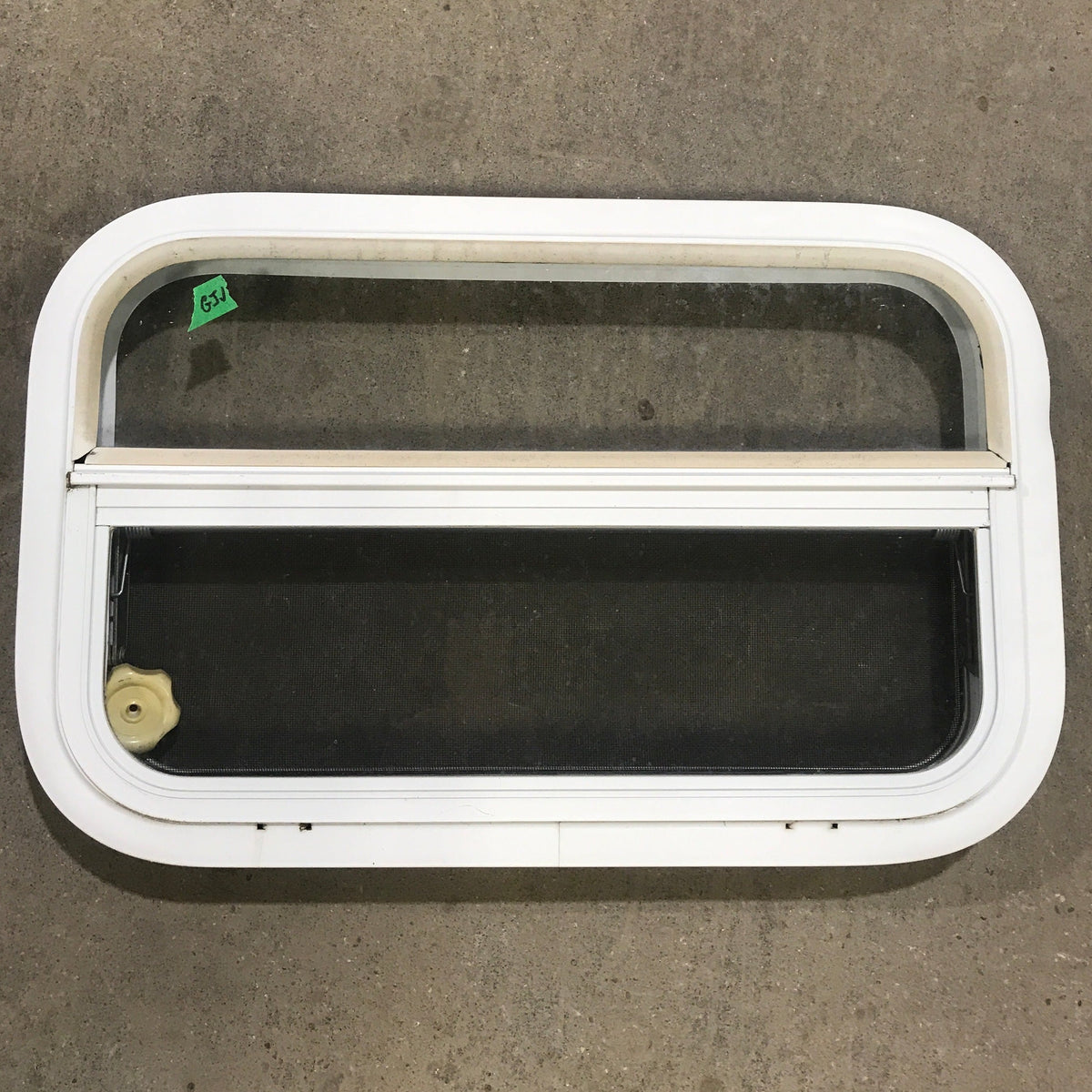 Used White Radius Opening Window : 23 1/2