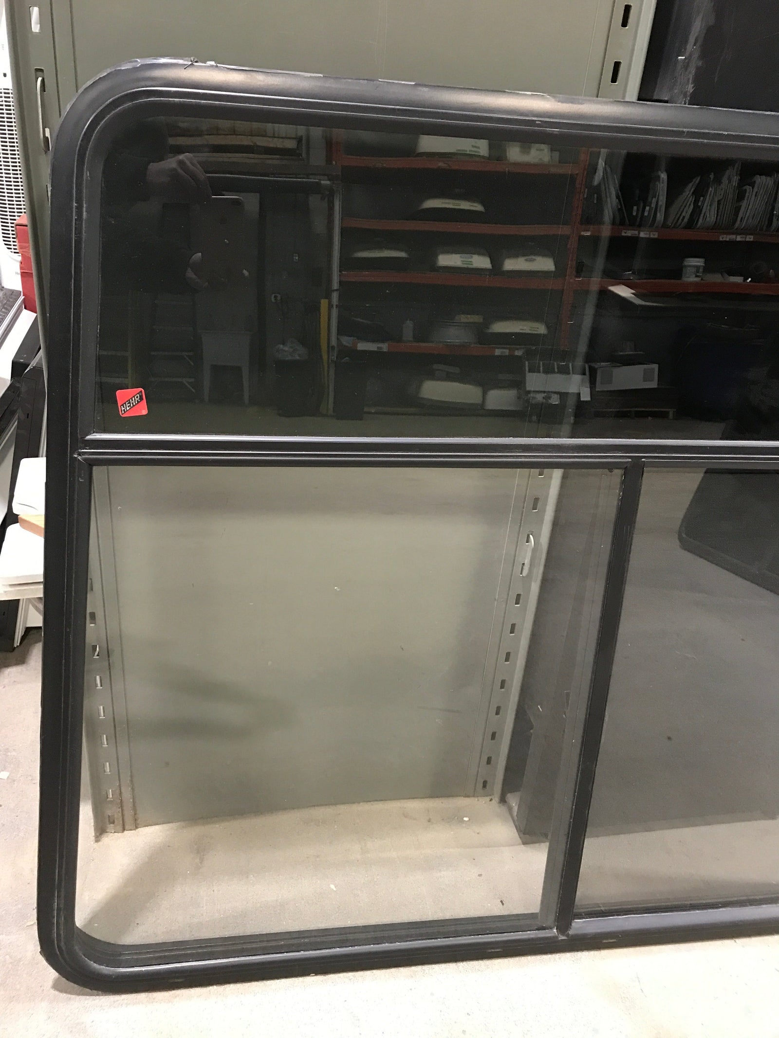 Used Black Radius Opening Window : 47 1/2