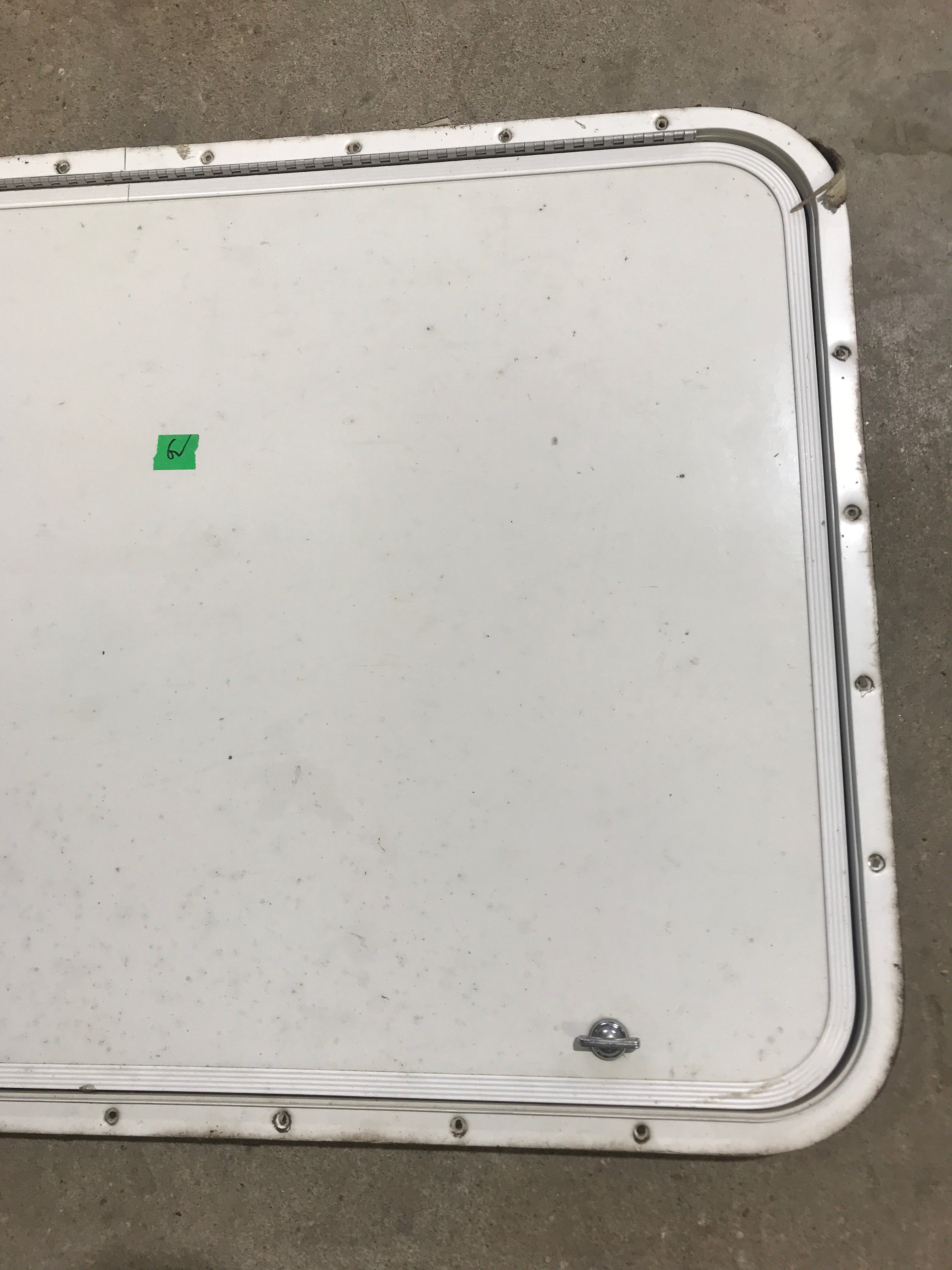 Used Radius Cornered Cargo Door 35 3/4" W x 23 1/4" H x 1/2" D