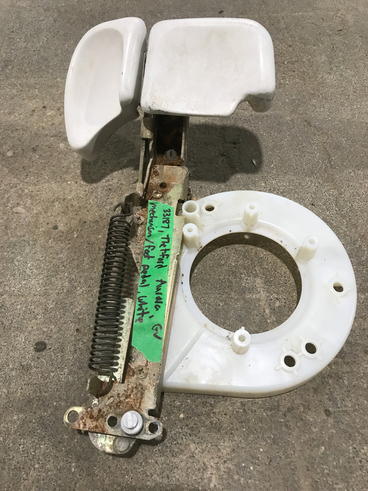 Used Thetford Toilet Flush Foot Pedal Mechanism - 33187