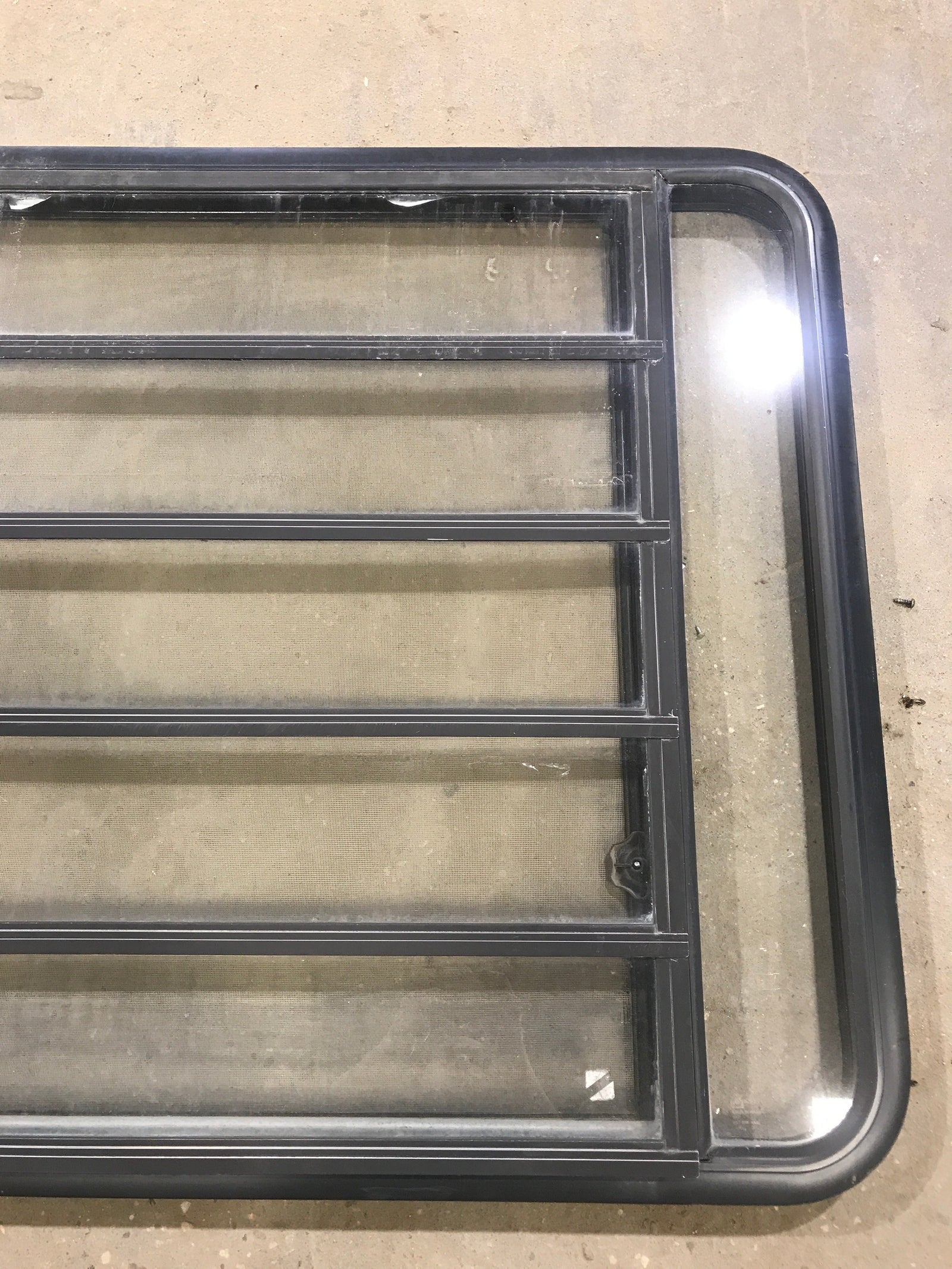 Used Black Radius Opening Window : 45 1/2