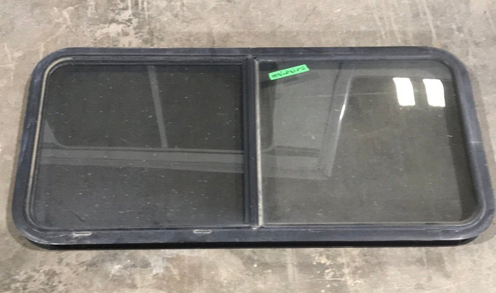 Used Black Radius Opening Window : 45 1/2" W X 21 1/2" H X 2" D