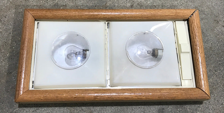 USED Retro RV Interior Light Fixture - DOUBLE
