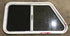 Used Slanted White Radius Opening Window : 37" W x 18 3/4" H x 1 7/8" D