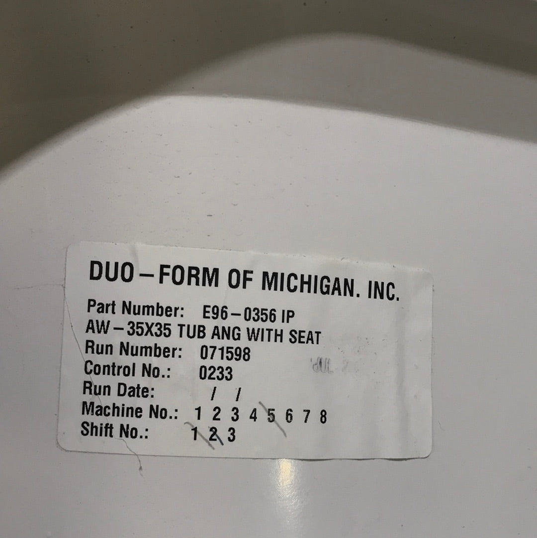 Used Shower Base (pan) W/Seat