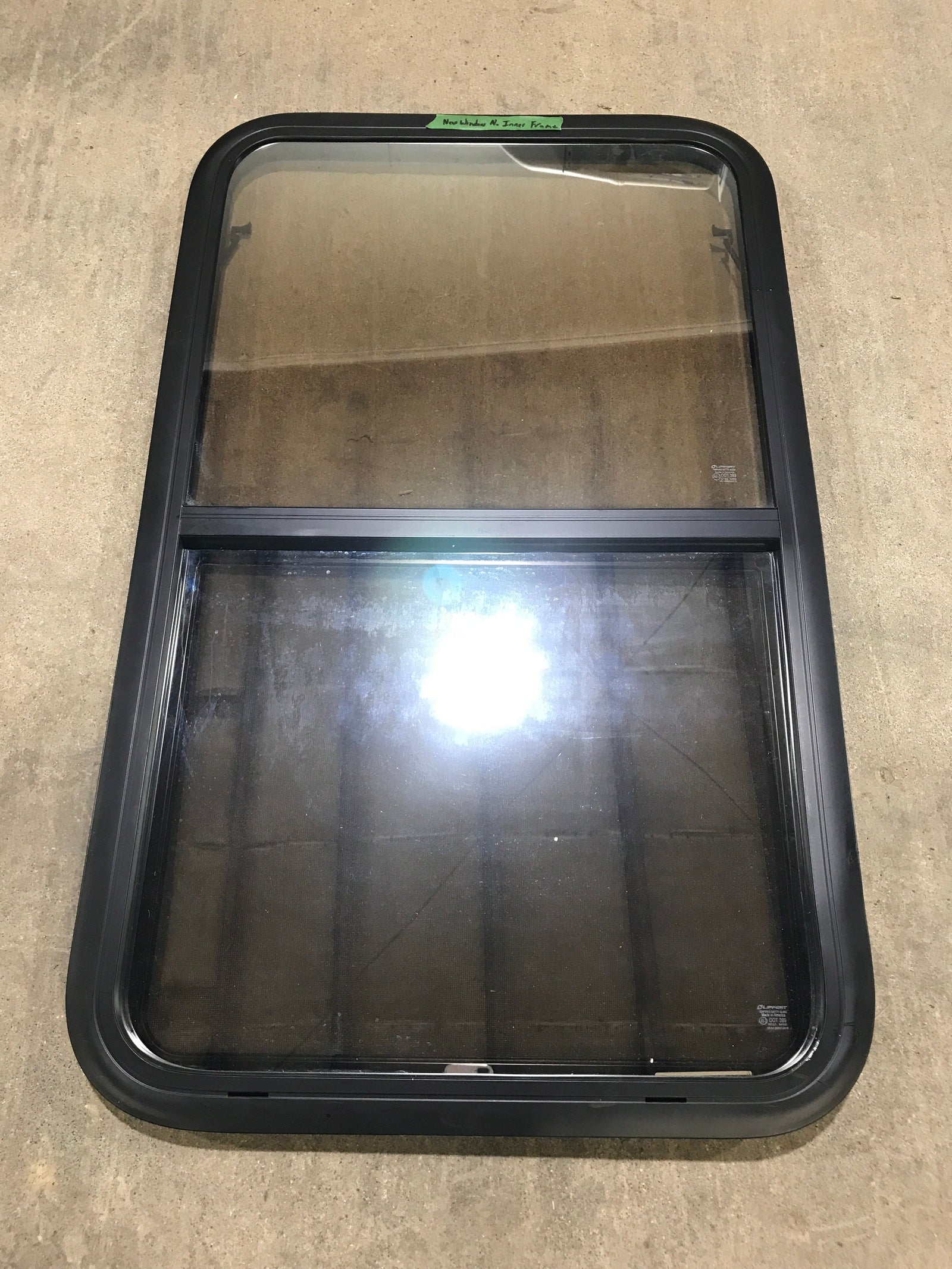 Used Black Radius Opening Window : 23 3/4