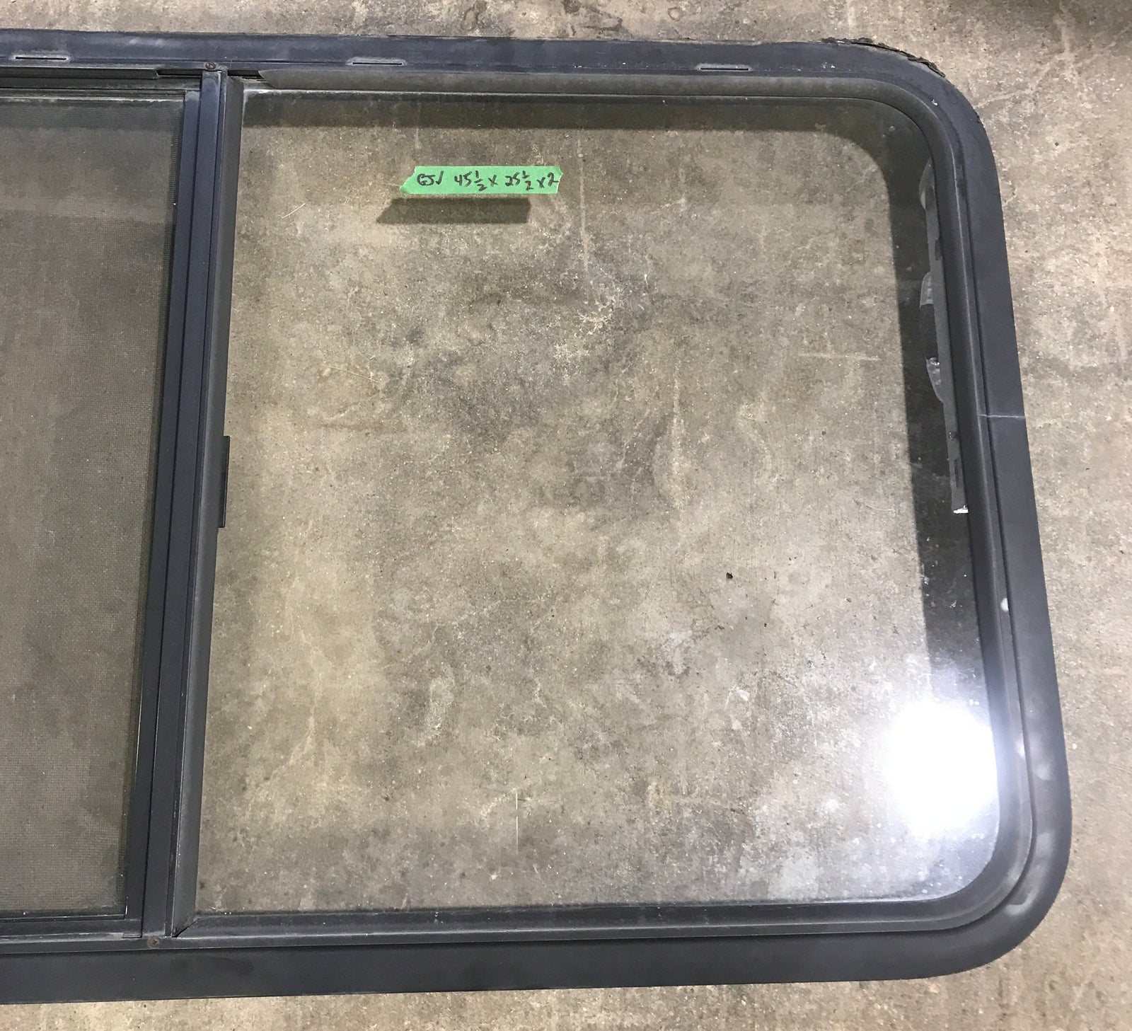 Used Black Radius Opening Window : 45 1/2