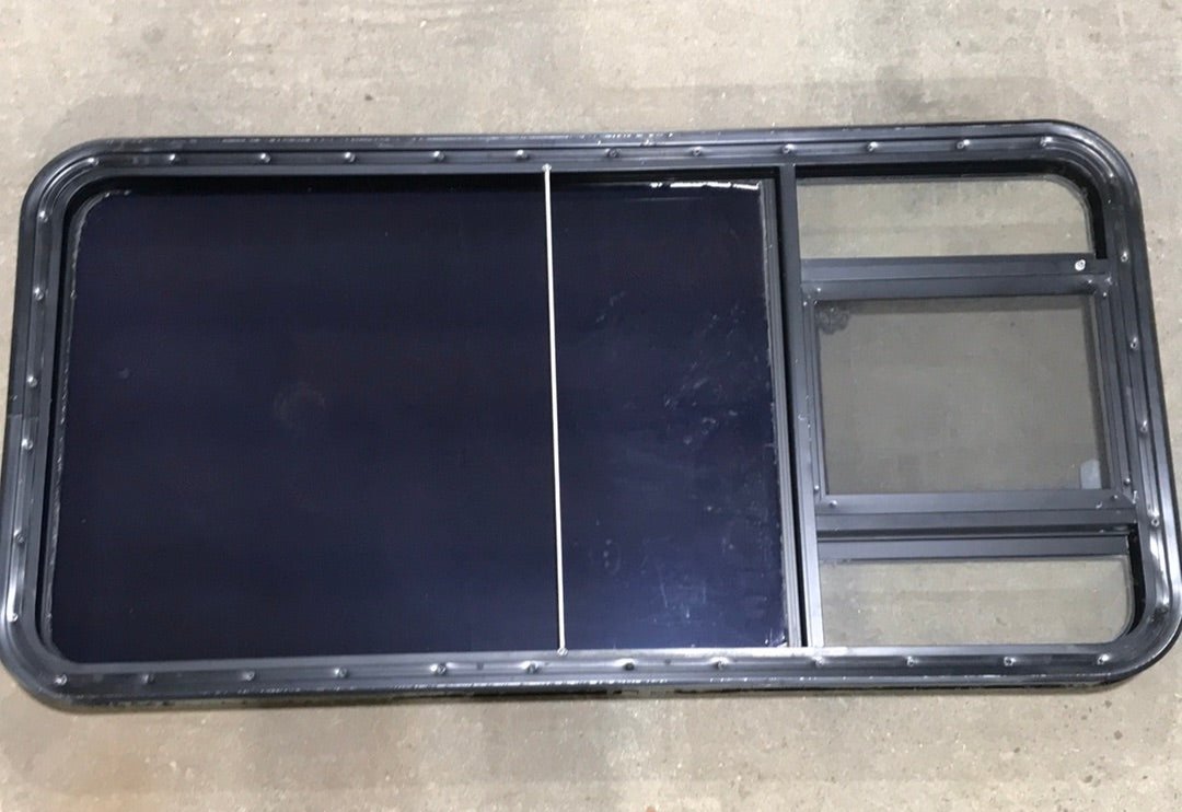 USED Black Radius Opening Window : 47 1/4" W x 23" H x 2" D