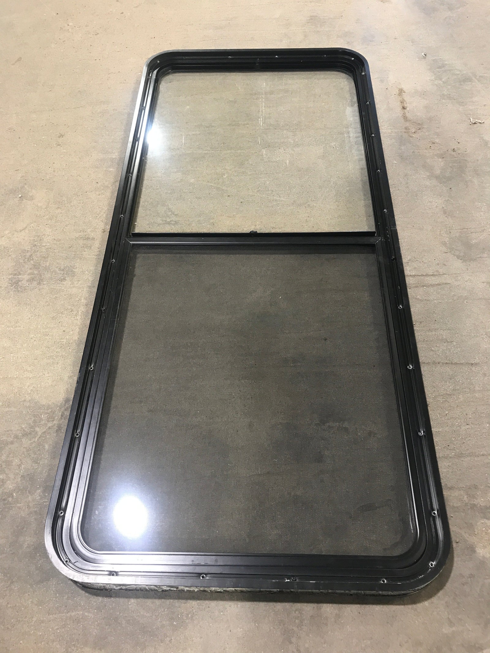 Used Black Radius Opening Window : 59 1/2