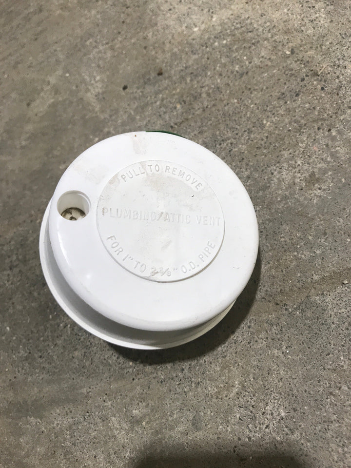 Used 3 3/4” Off White Plumbing/ Attic Vent- Single