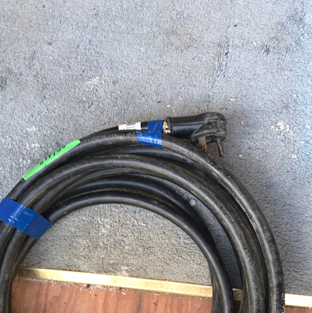 Used RV 28'4" Electrical Cord With Only Male End 30 AMP