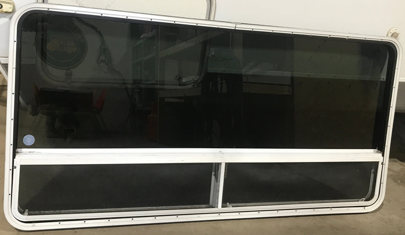 Used White Radius Opening Window : 71 1/2