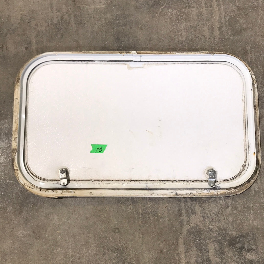 Used White Corner radius cargo door  23 3/4