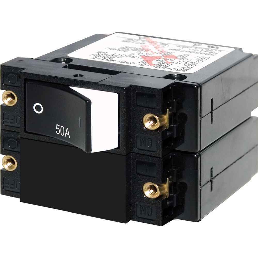 7577 A - Series Raised Rocker Circuit Breaker - Double Pole - 50A - Young Farts RV Parts