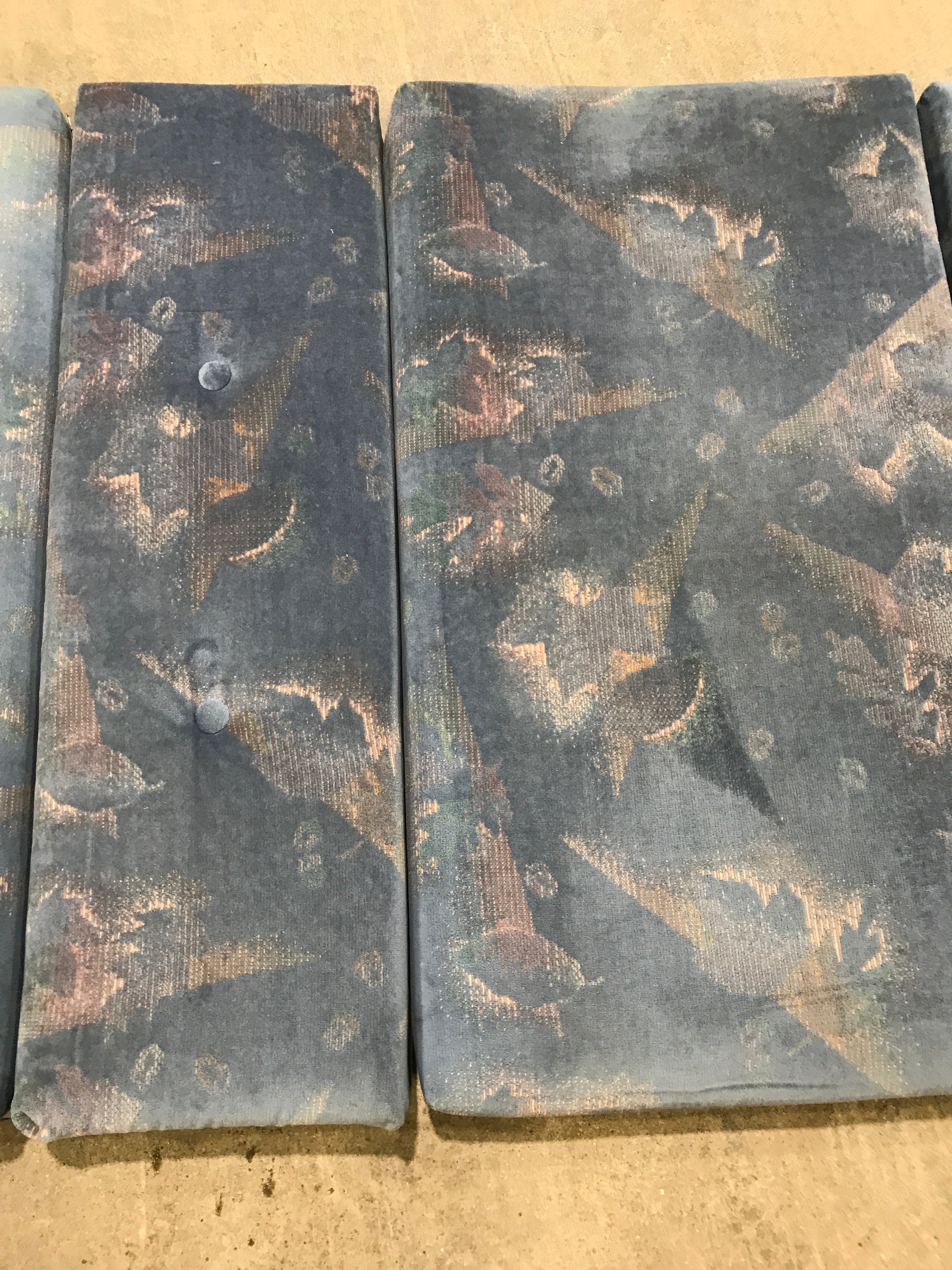 Used Dinette Cushion Set- 4 piece - 2 @ 40" X 22" X 4" D, 2 @ 40" X 12" X 4" D