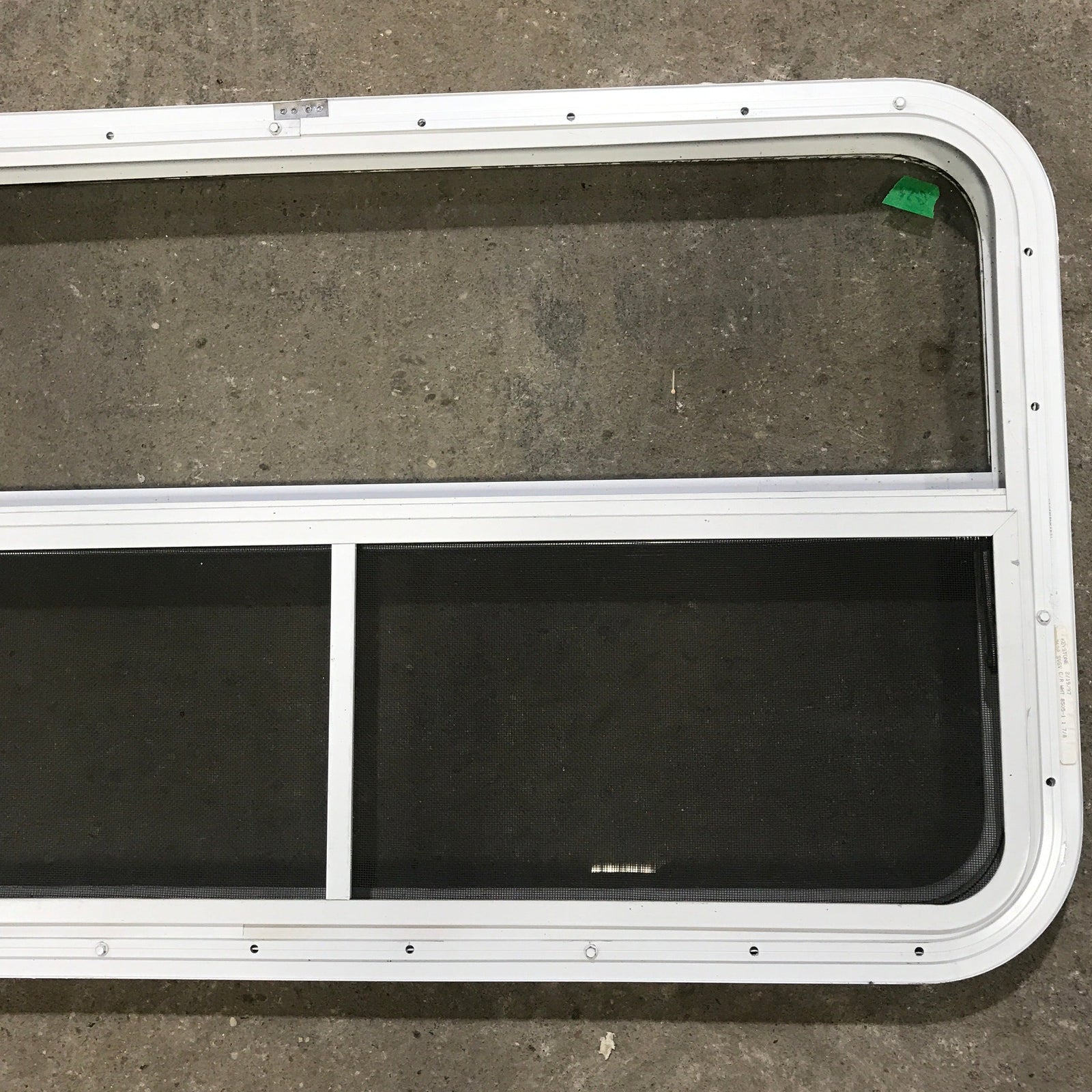 Used White Radius Opening Window : 35 1/2