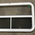 Used White Radius Opening Window : 35 1/2" W x 21 1/2" H x 1 1/2" D