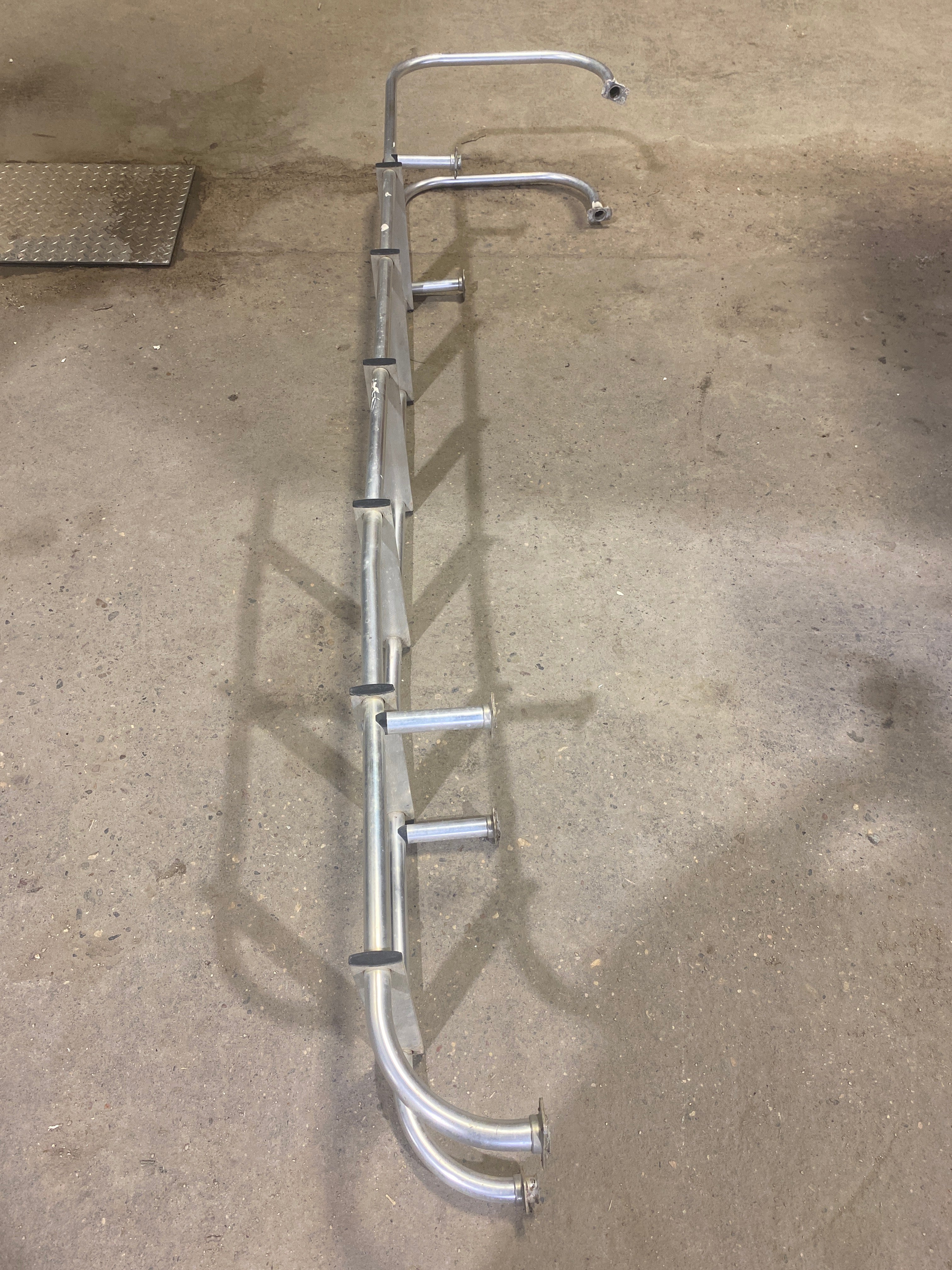 Used RV Exterior Ladder - Aluminum - 89" H x 12 1/2" W - Young Farts RV Parts