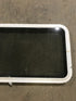 Used White Radius Non Opening Window : 47 3/4" W x 21 1/2" H x 2" D