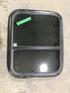 Used Black Radius Opening Window : 21 1/2" W X 17 1/2" H X 1 3/4" D
