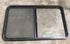 Used Black Radius Opening Window : 45 1/2" W x 25 1/2" H x 2" D