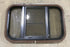 Used Black Radius Opening Window : 24 3/4" W x 15 3/4" H x 1 1/2" D