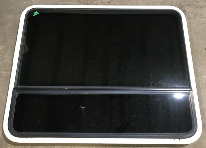 Used White Radius Opening Window : 43 1/2" W x 34 1/2" H x 1 7/8" D