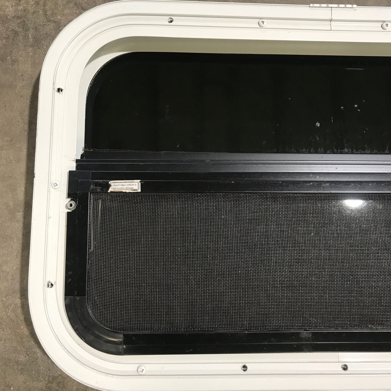 Used White Radius Opening Window : 23.5