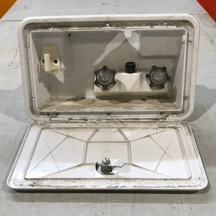 Used 12 3/4" W RV Access Hatch - Outdoor Shower