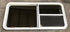 Used White Emergency Opening Window : 47 1/2" W x 21 1/2" H x 2" D