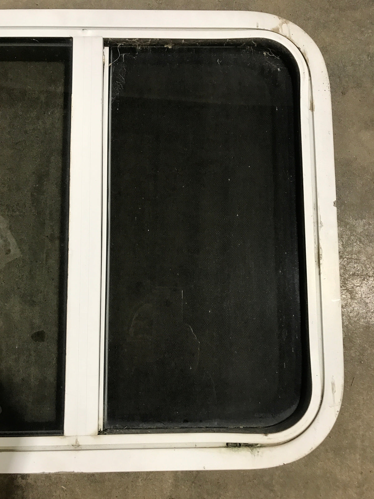 Used White Radius Opening Window : 24 1/2