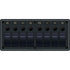 8371 Water Resistant Panel - 8 Position - Black - Horizontal Mount - Young Farts RV Parts