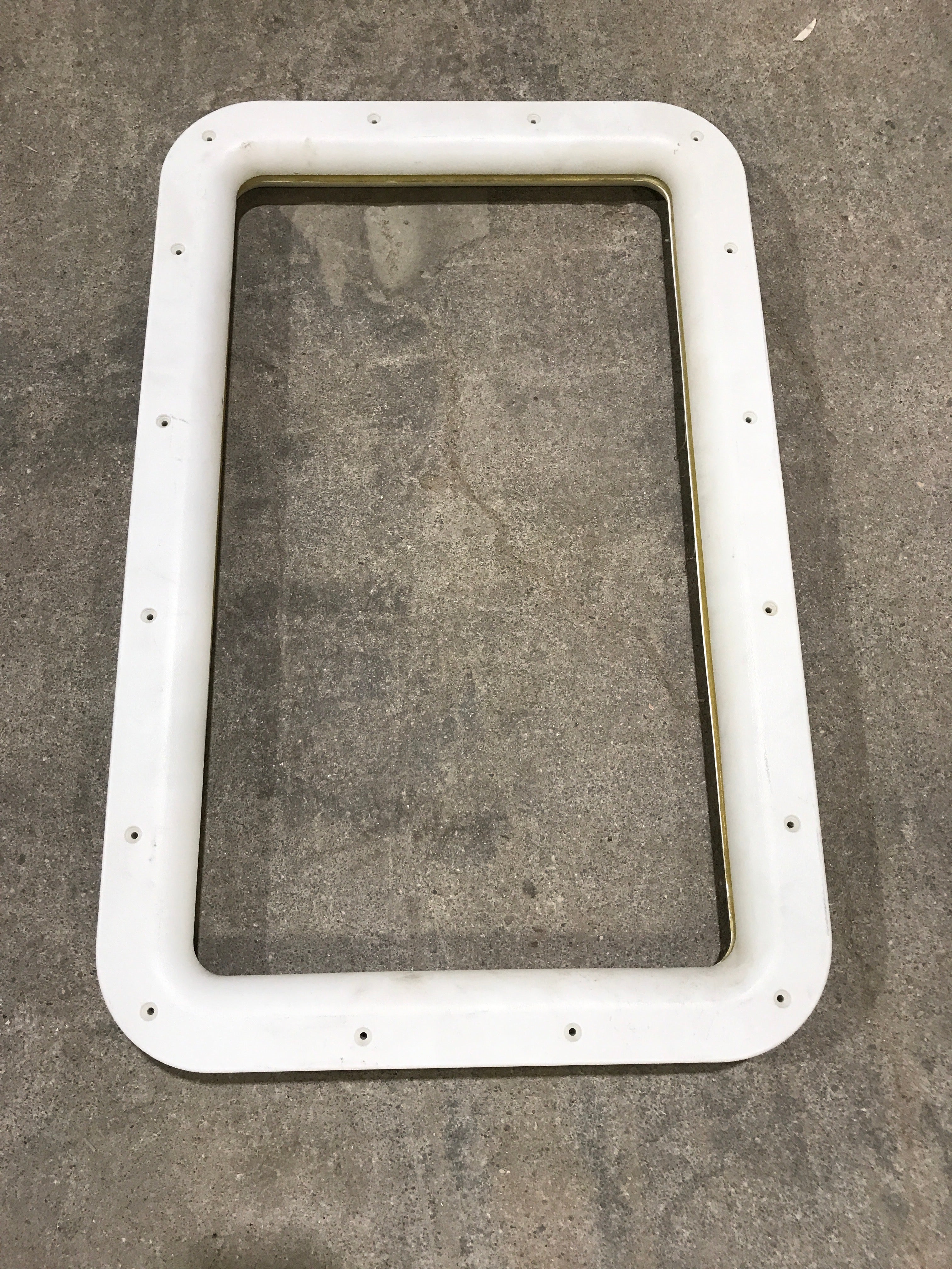 Used Entry door window Frame: 24 3/4" x 15 3/4"