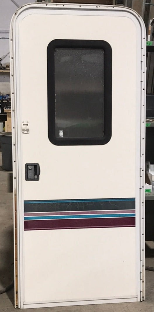 Used RV Radius Corner Entry Door 70