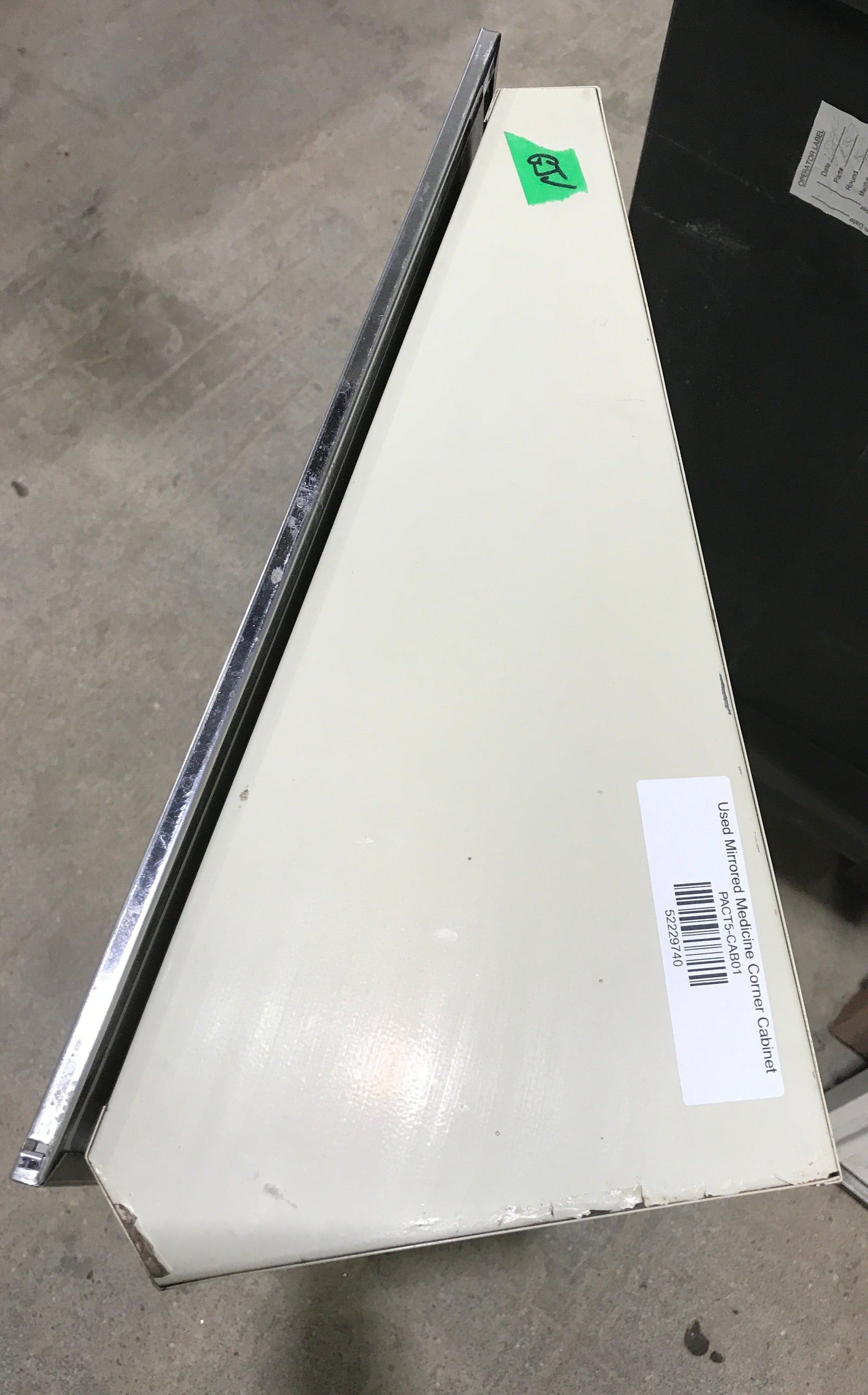Used Mirrored Medicine Corner Cabinet